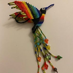 Mayan arts hummingbird keychain